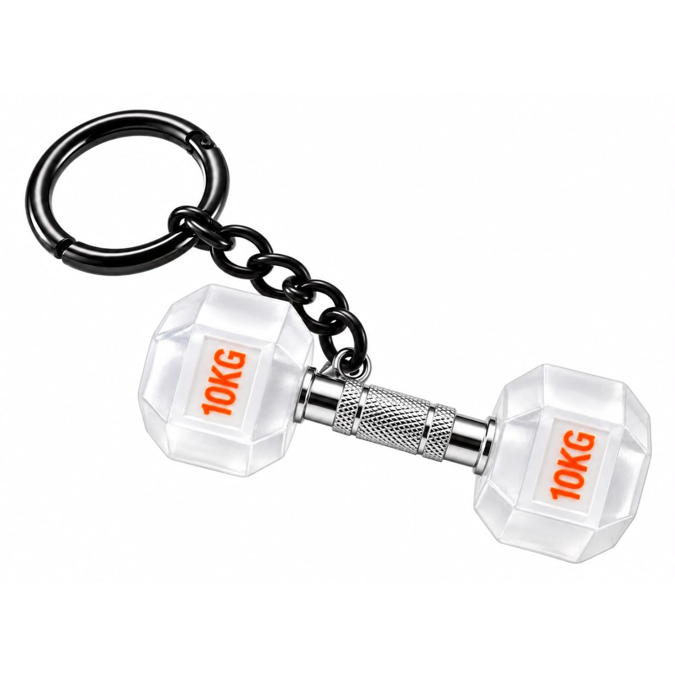 Purple dumbbell key medal