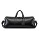 Black leather duffle bag Black leather duffle bag