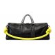 Black leather duffle bag Black leather duffle bag