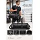 Black leather duffle bag Black leather duffle bag