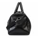 Black leather duffle bag Black leather duffle bag