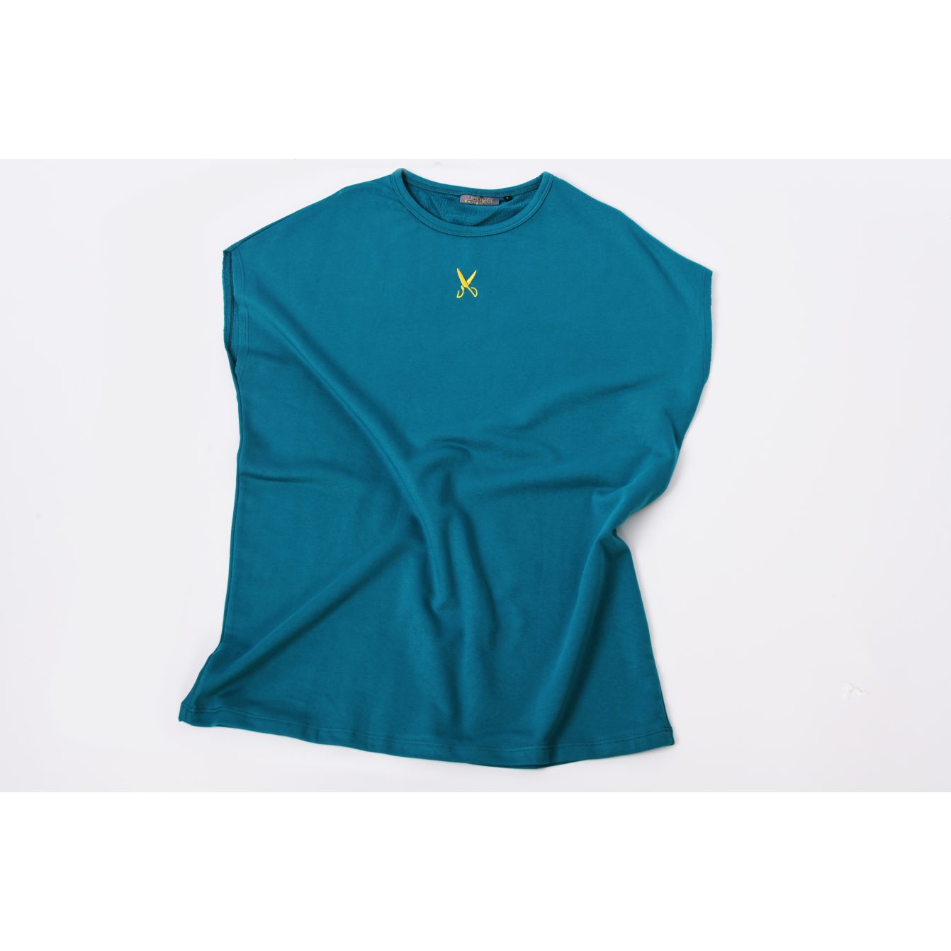 Short Sleeve Over Sized T-shirt - Petrol blue