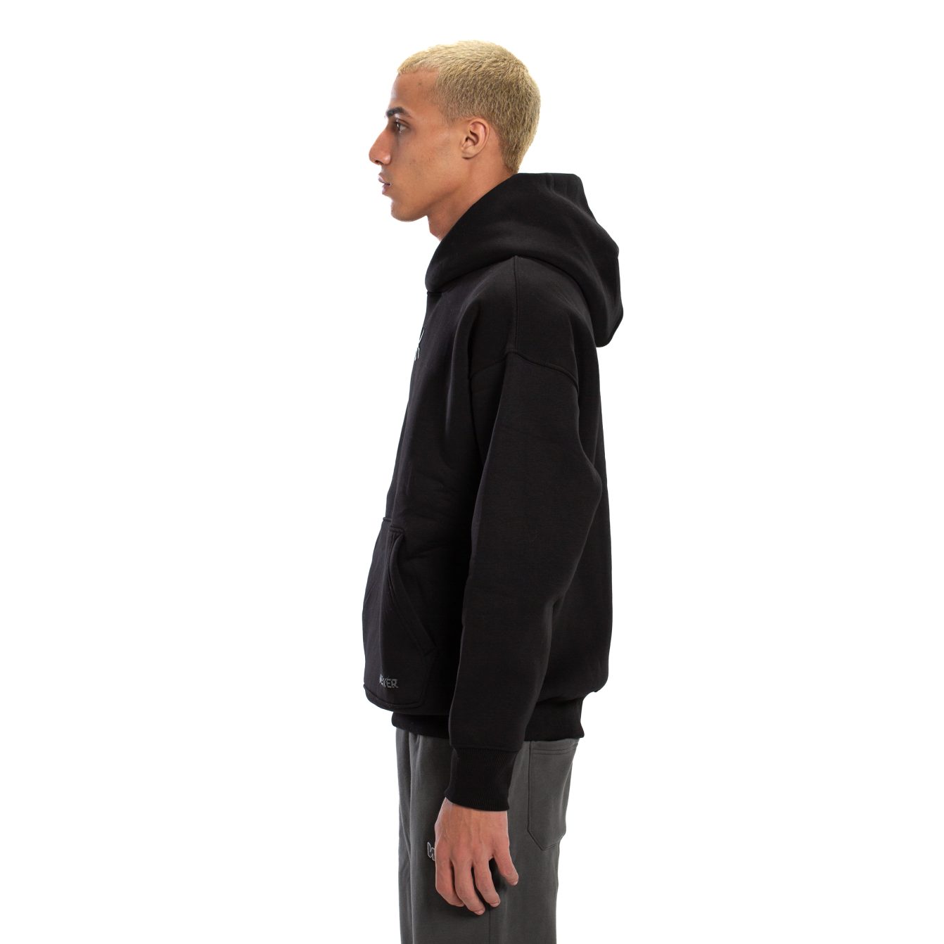 Hoodie Oversize Zigzag - Black