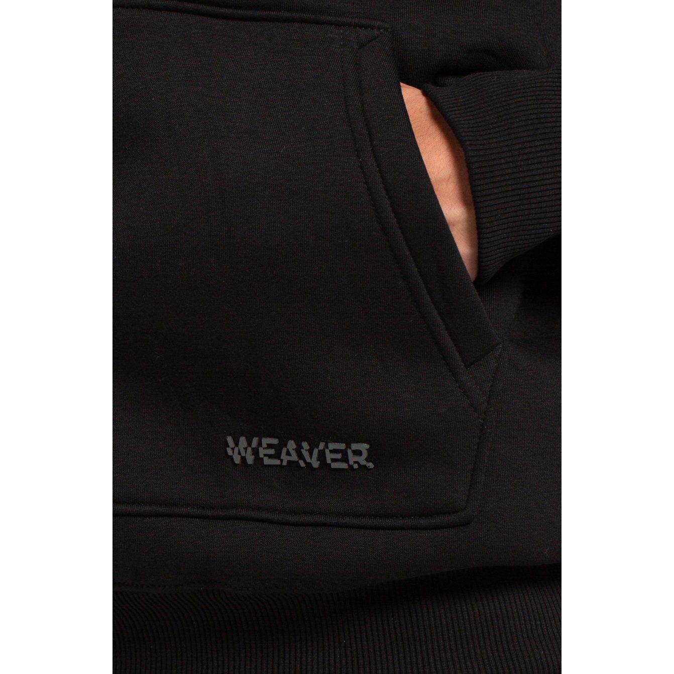 Hoodie Oversize Zigzag - Black