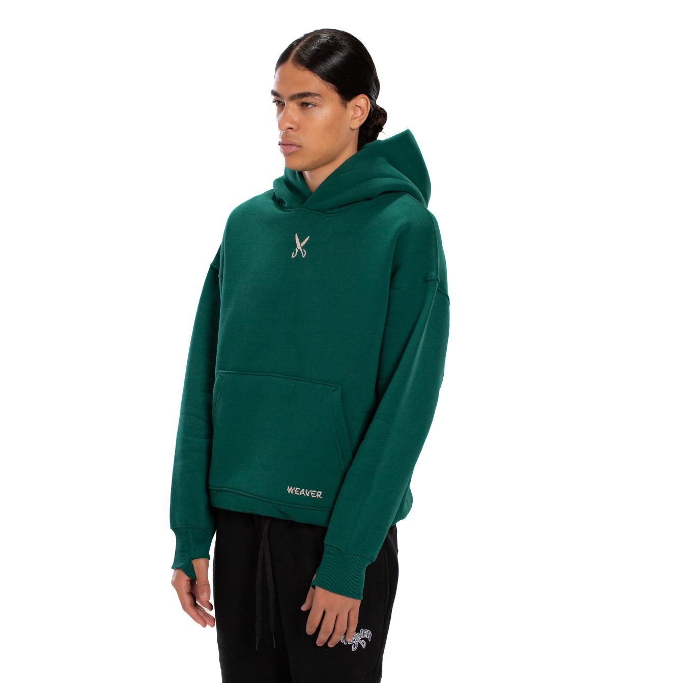 Hoodie Oversize Zigzag - Green