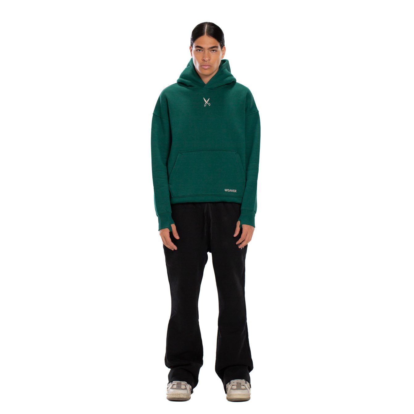 Hoodie Oversize Zigzag - Green