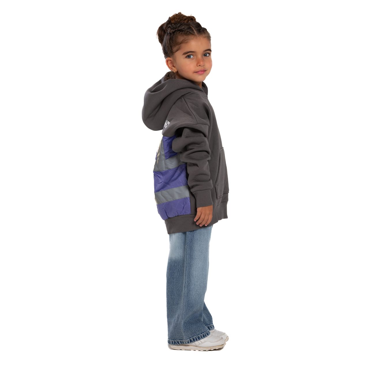 Kids Underground Gray / Purple Hoodie