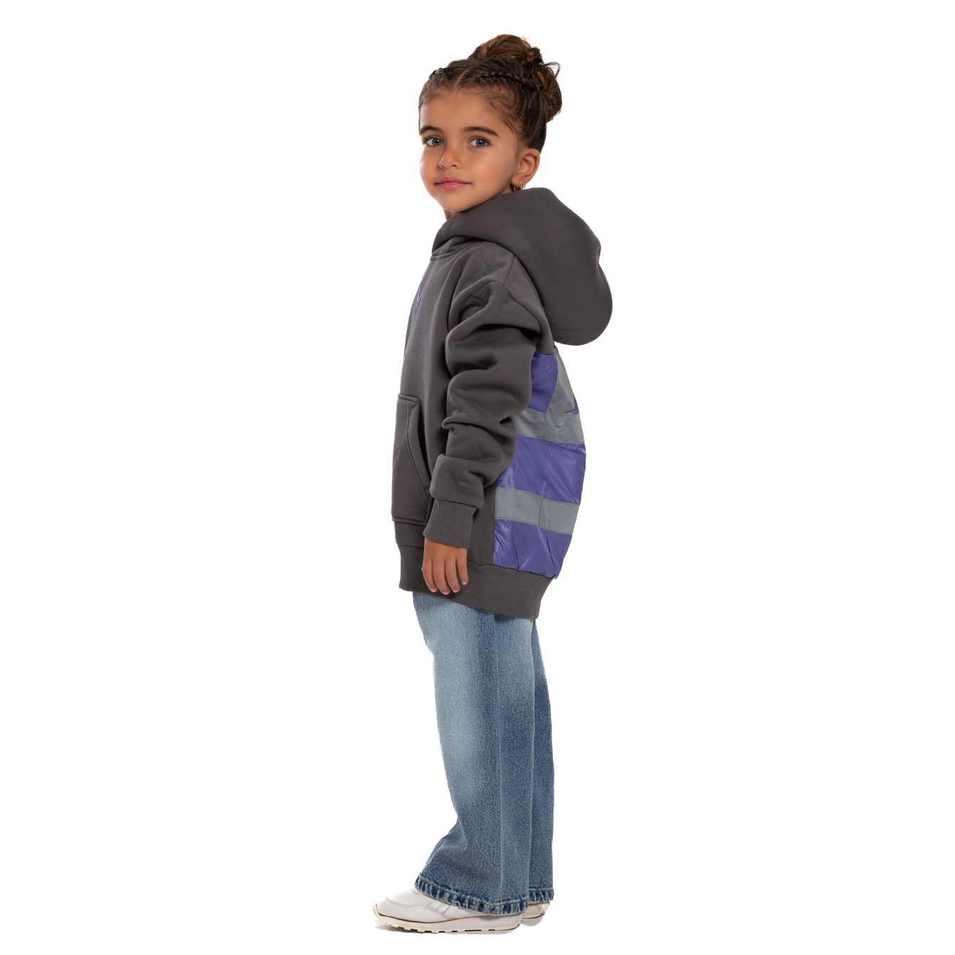 Kids Underground Gray / Purple Hoodie