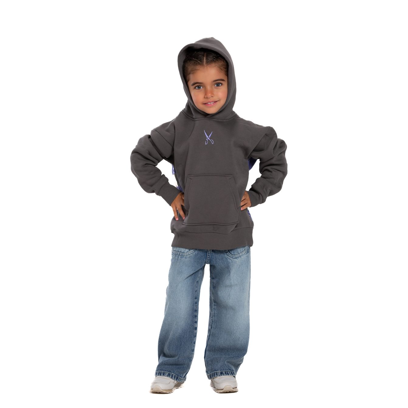 Kids Underground Gray / Purple Hoodie