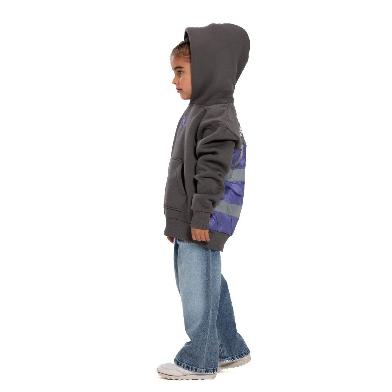 Kids Underground Gray / Purple Hoodie