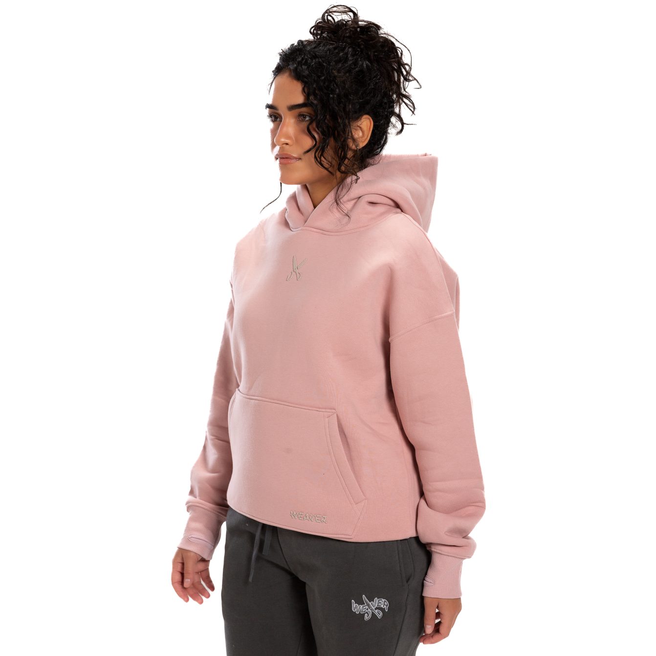 Hoodie Oversize Zigzag - Pink