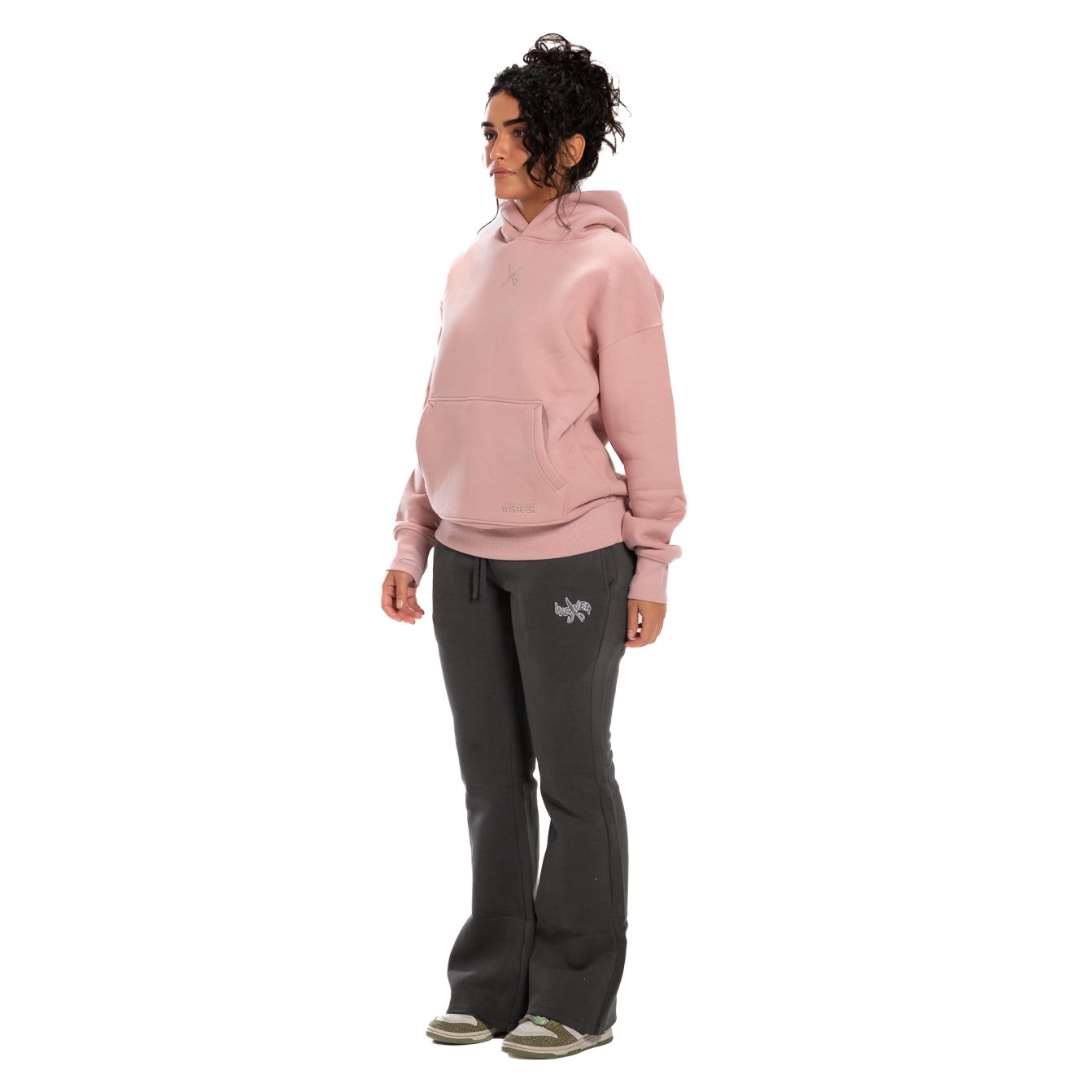 Hoodie Oversize Zigzag - Pink