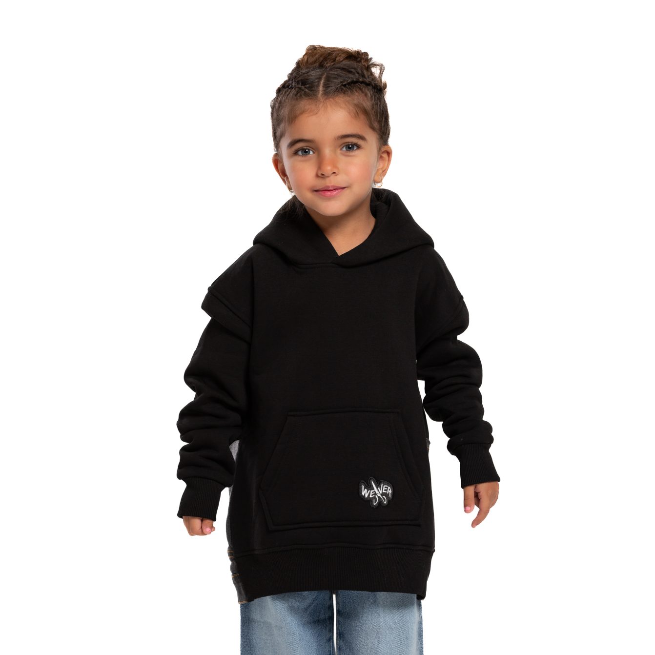Kids Jeans Hoodie - Black