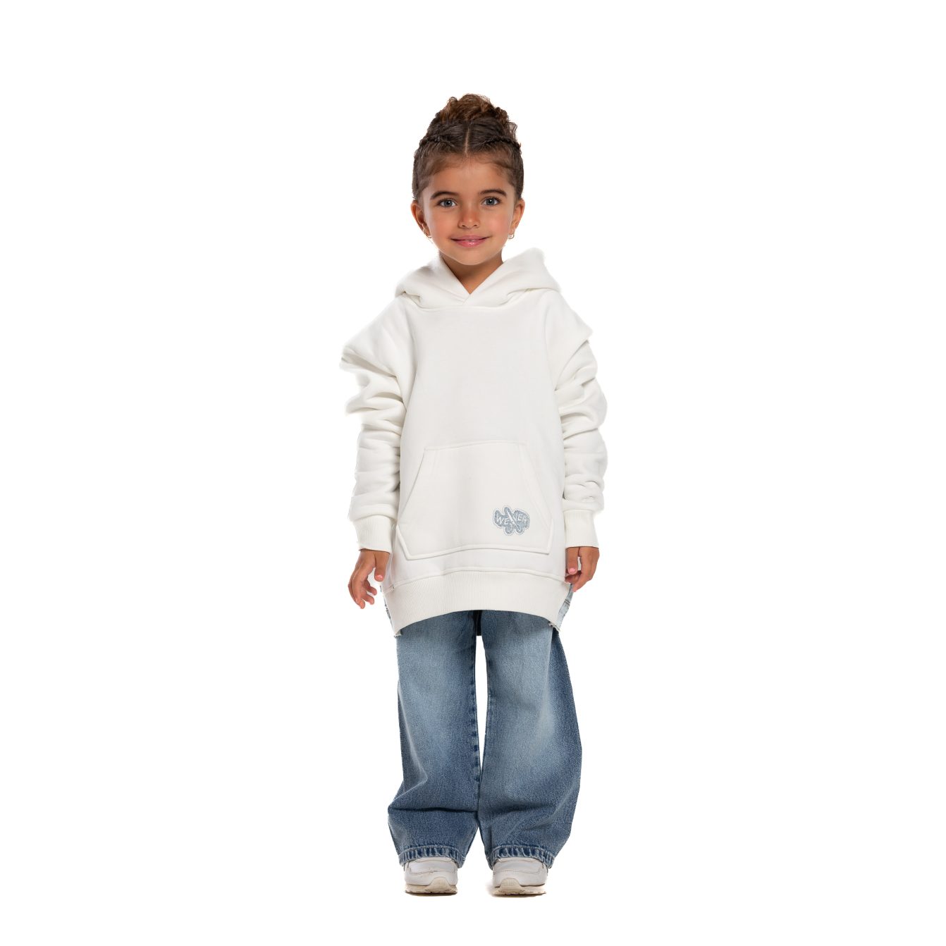 Kids Jeans Hoodie - Offwhite