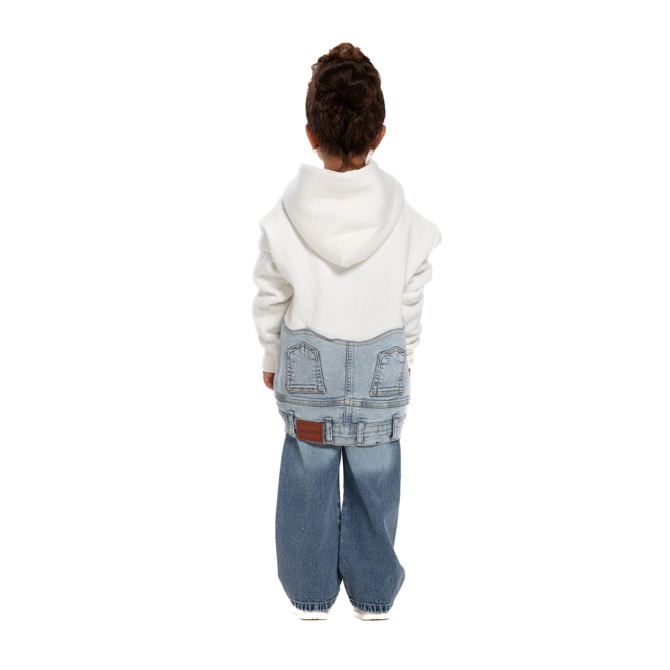Kids Jeans Hoodie - Offwhite