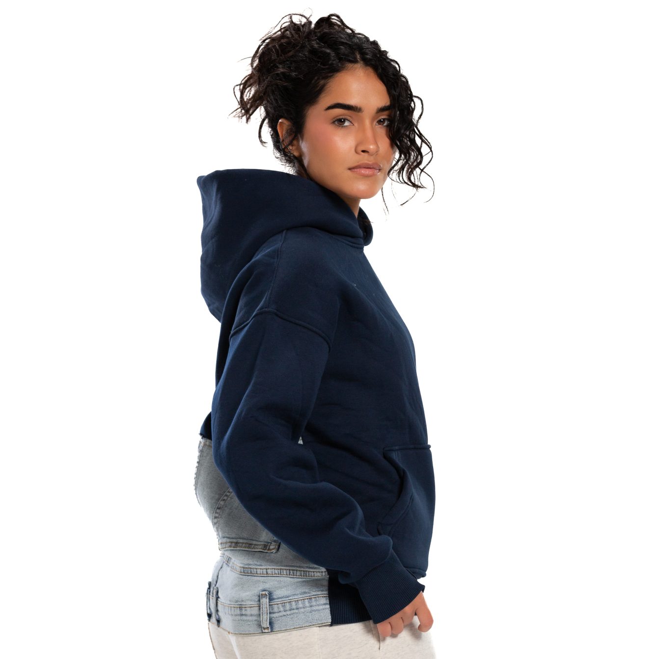 Jeans Hoodie - Navy Blue