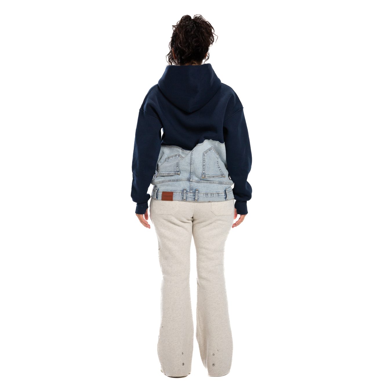 Jeans Hoodie - Navy Blue