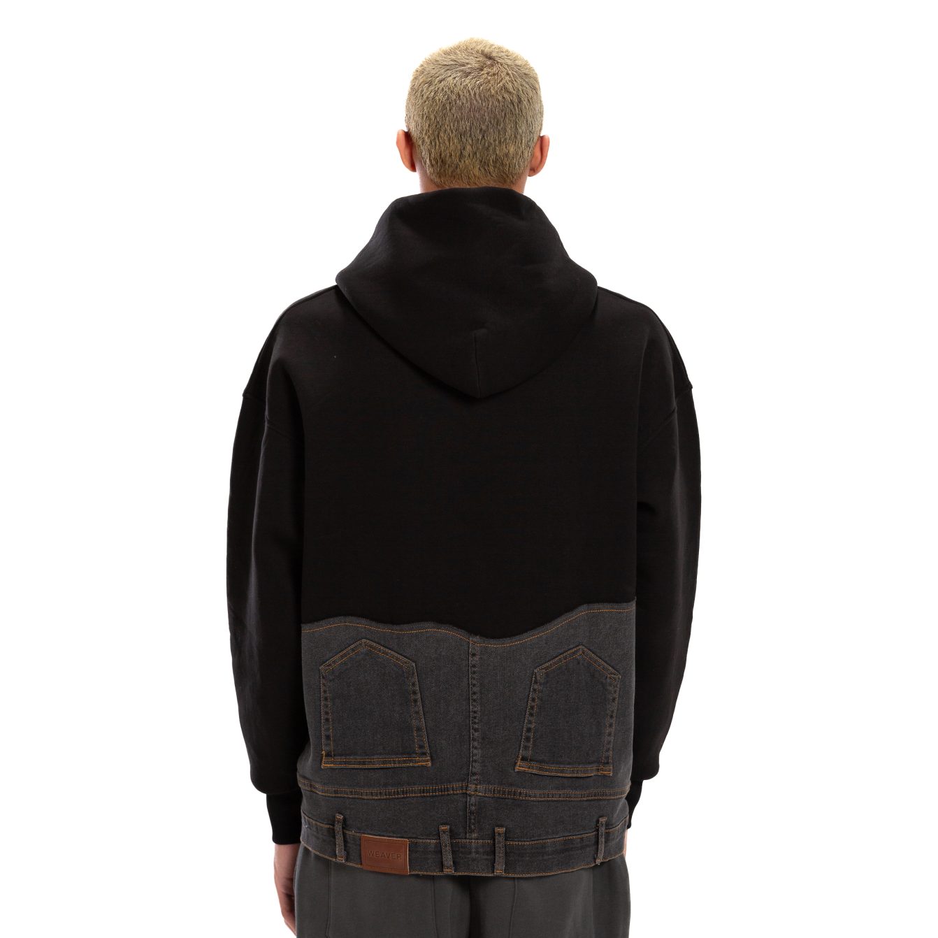 Jeans Hoodie - Black