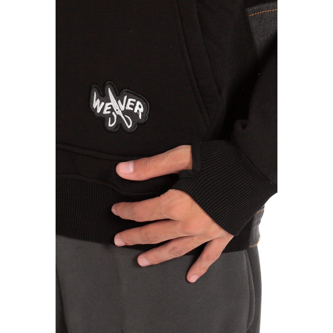 Jeans Hoodie - Black