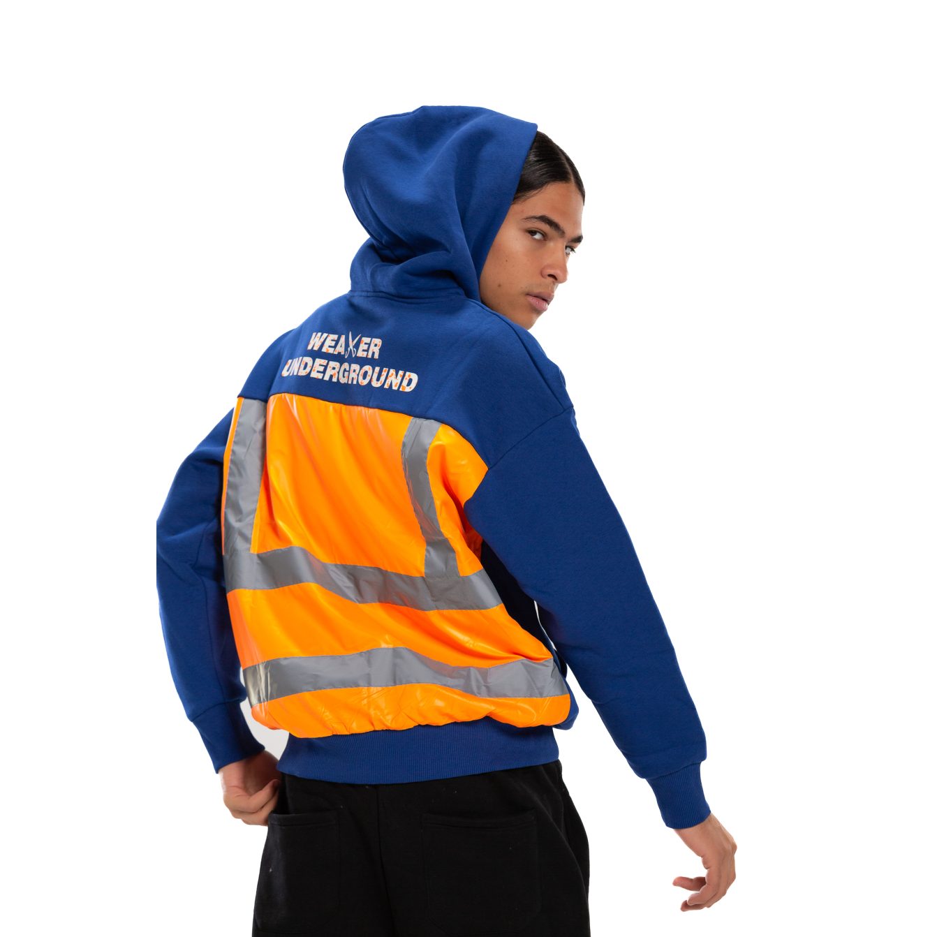 Underground Blue /Orang Hoodie