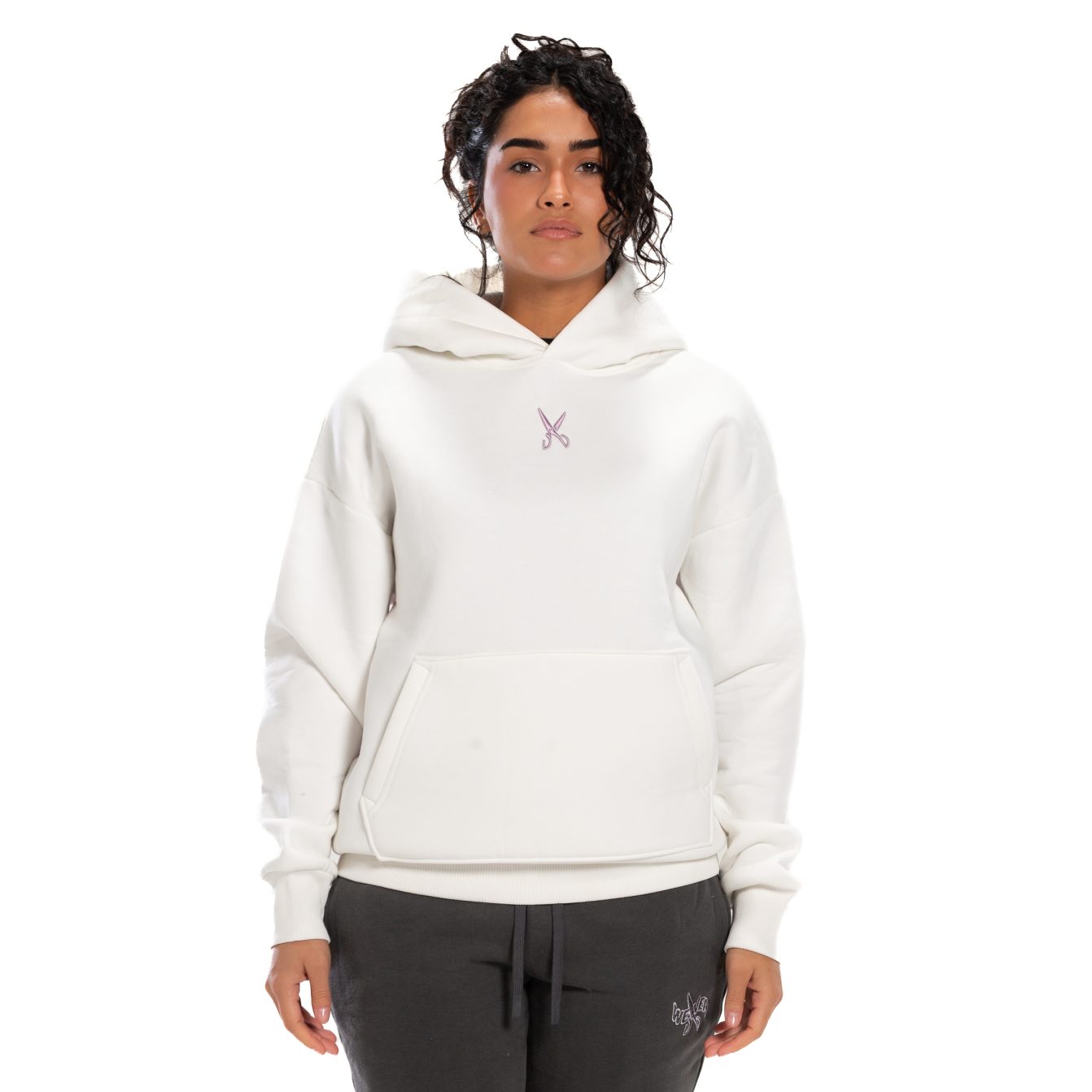 Underground Off White/Pink Hoodie