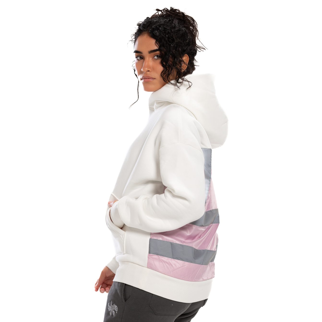 Underground Off White/Pink Hoodie