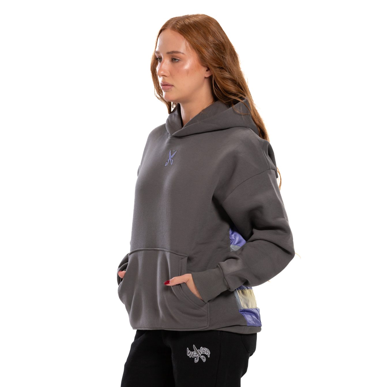 Underground Gray/ purple Hoodie