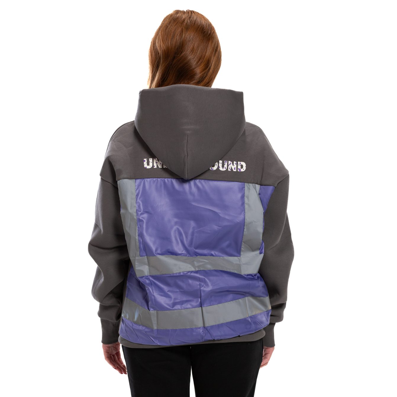 Underground Gray/ purple Hoodie