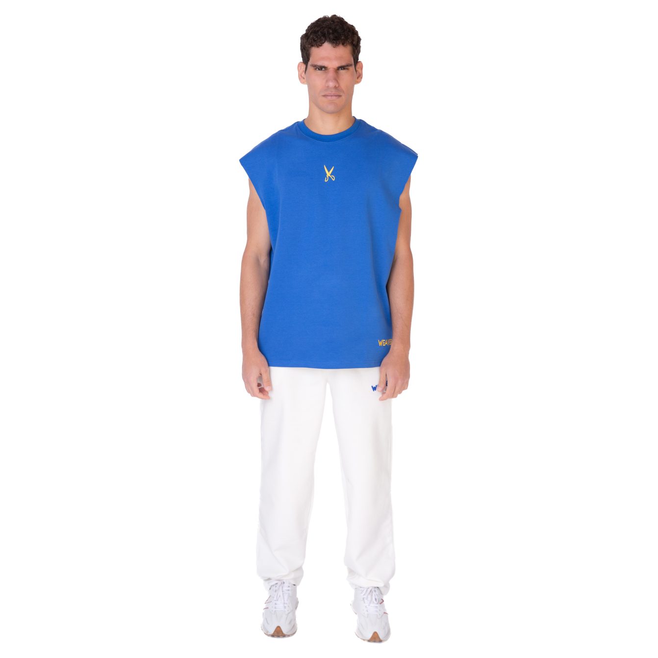 Cotton trousers-Off white