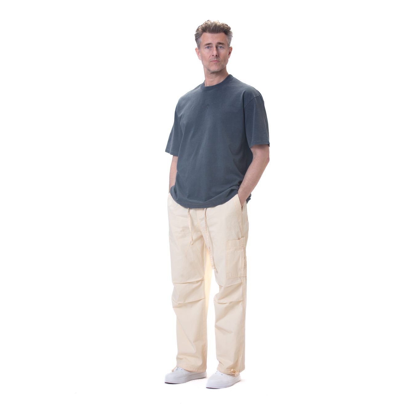 Unisex Cargo trousers - Light yellow_101