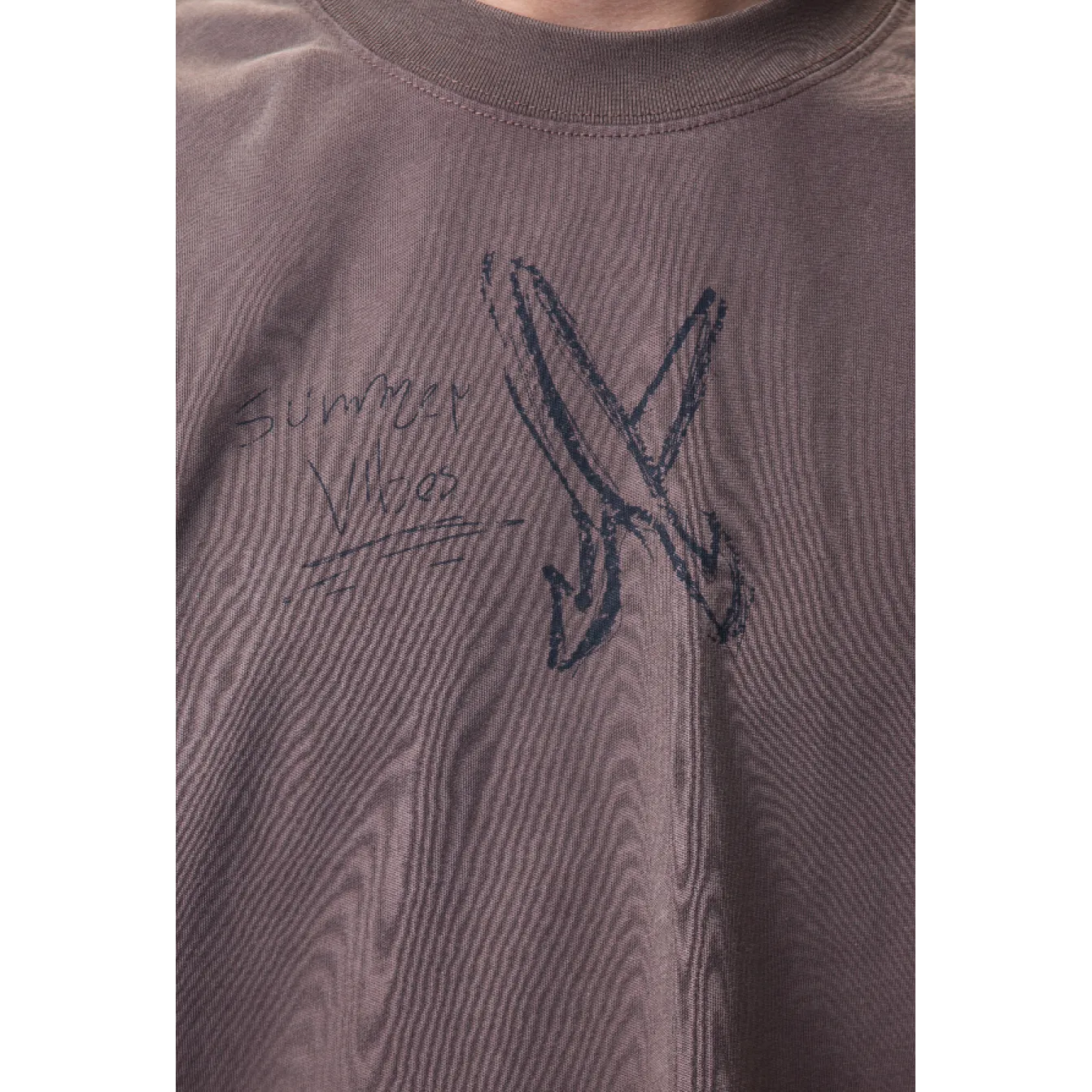Cartoon washed T-shirt - Brown