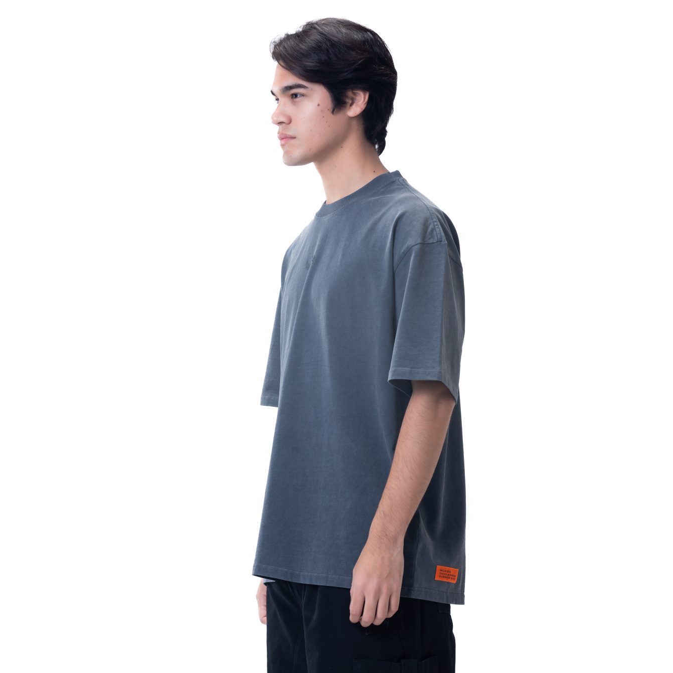 New washed T-shirt-Gray