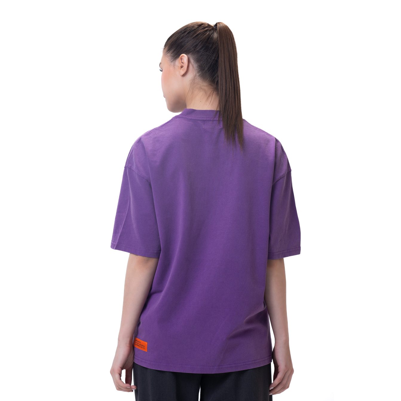 New washed T-shirt-purple