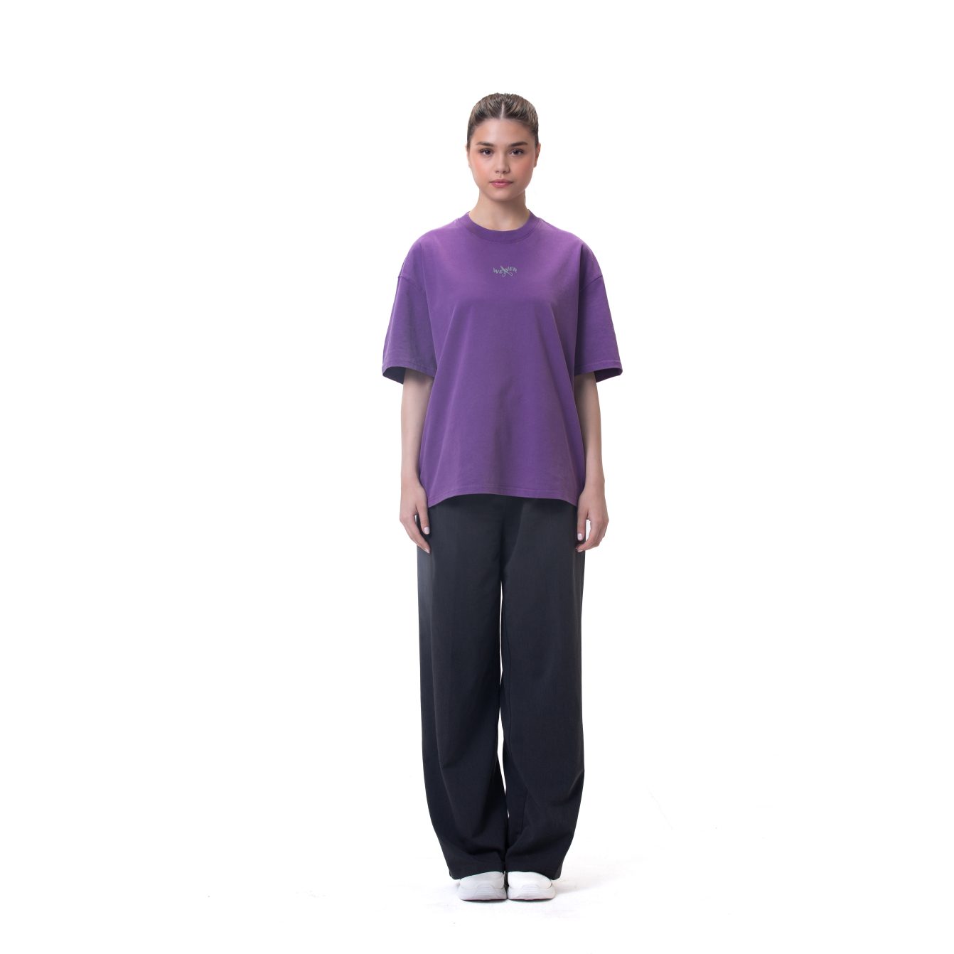 New washed T-shirt-purple