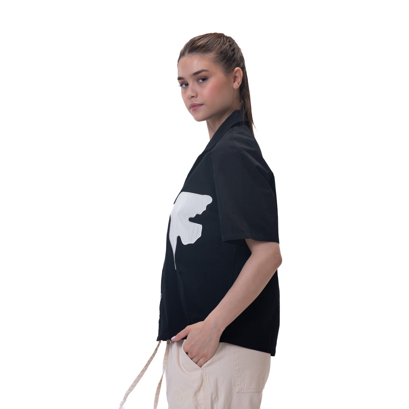Unisex shirt-Black - Boxy