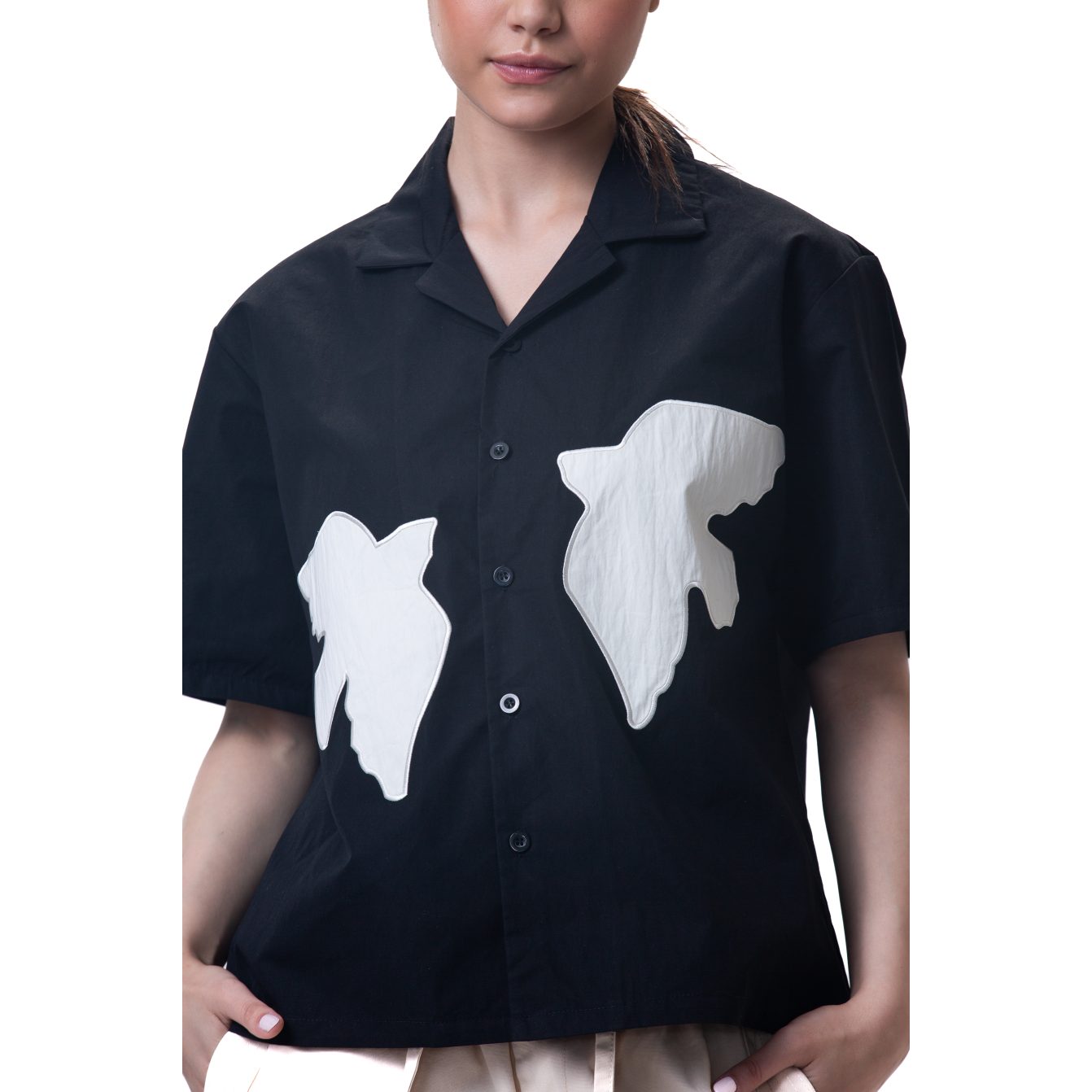 Unisex shirt-Black - Boxy