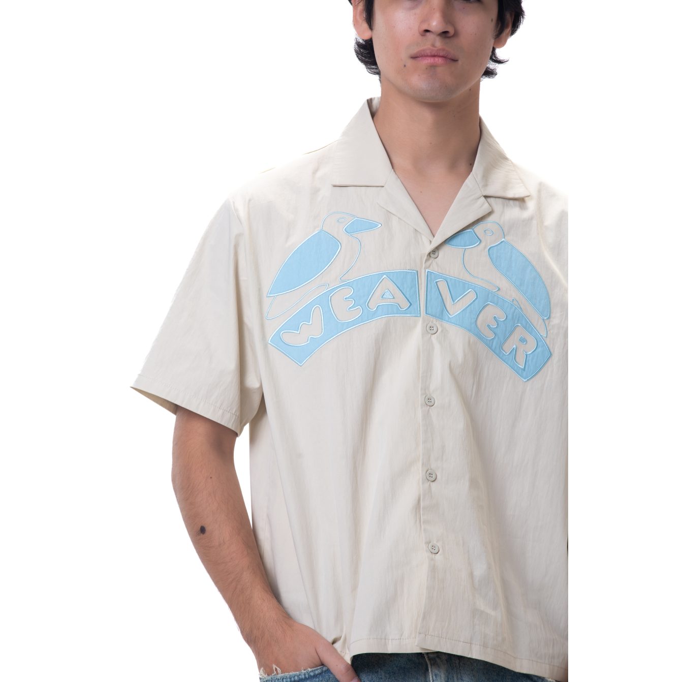 Unisex shirt-Light Beige - Boxy