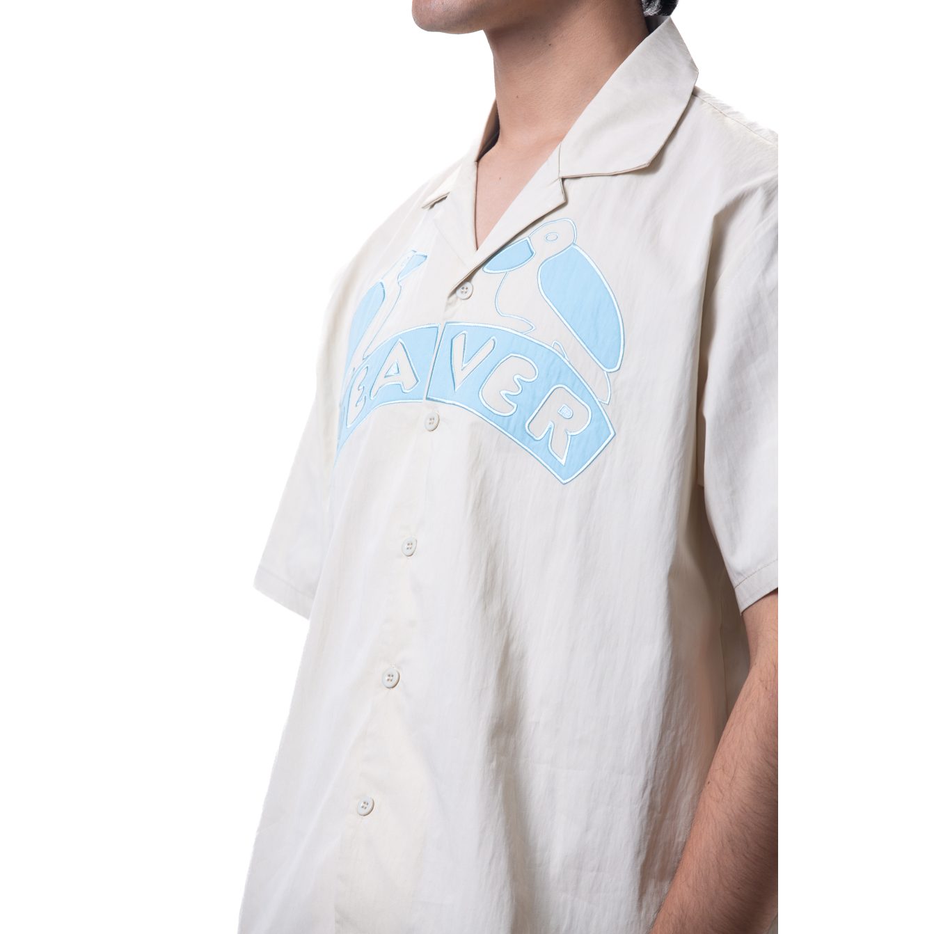 Unisex shirt-Light Beige - Boxy