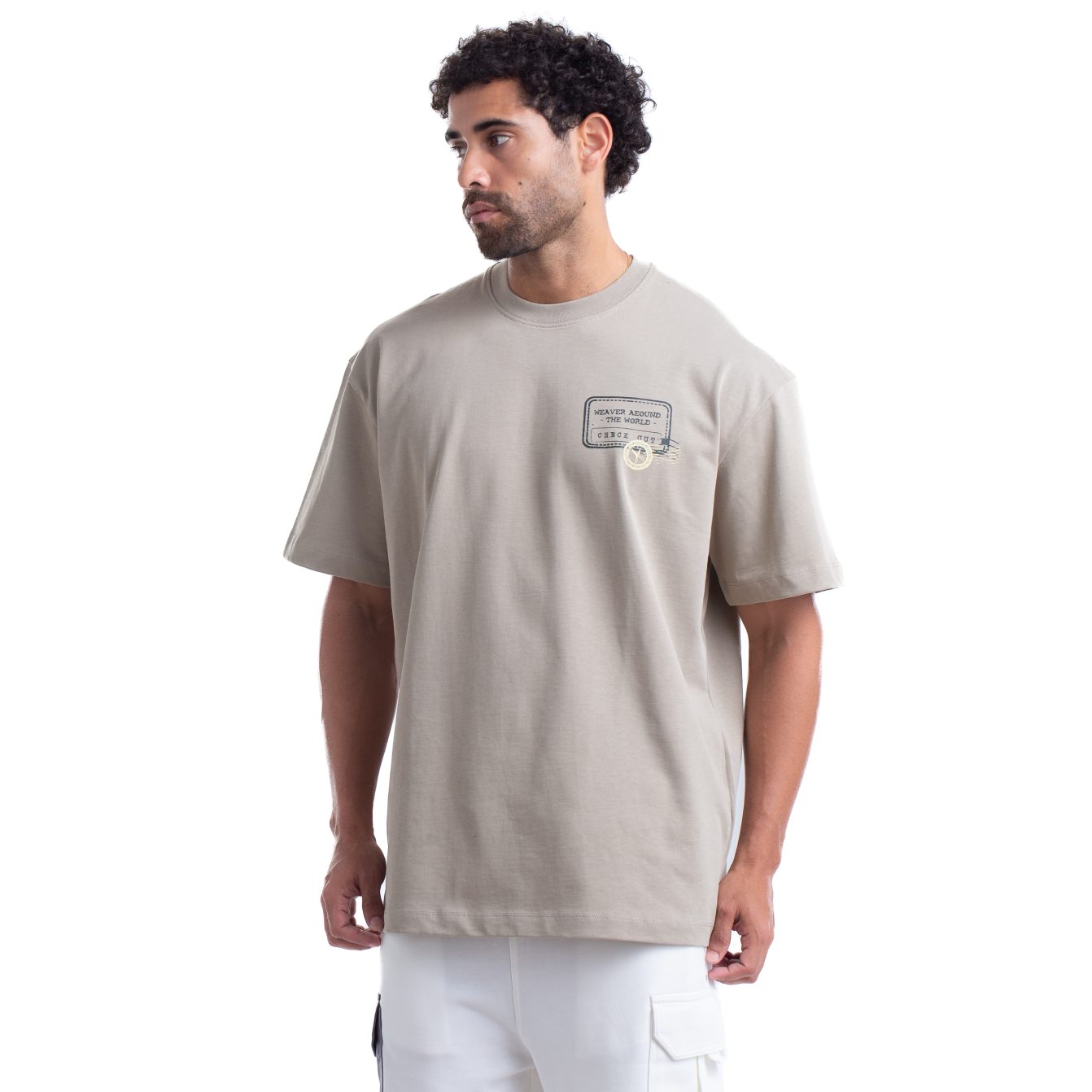 Stamps T-shirt Oversize - Gray