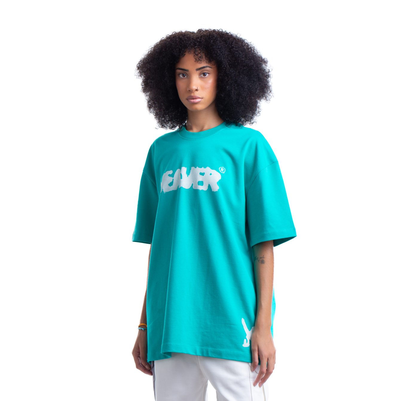 Ink T-shirt Oversize - Turquoise