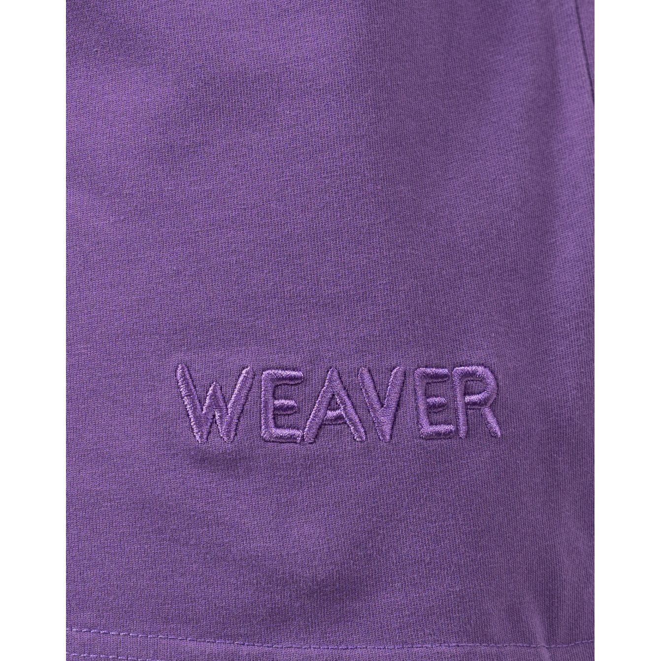 Plain Washed Oversize T-shirt - Purple