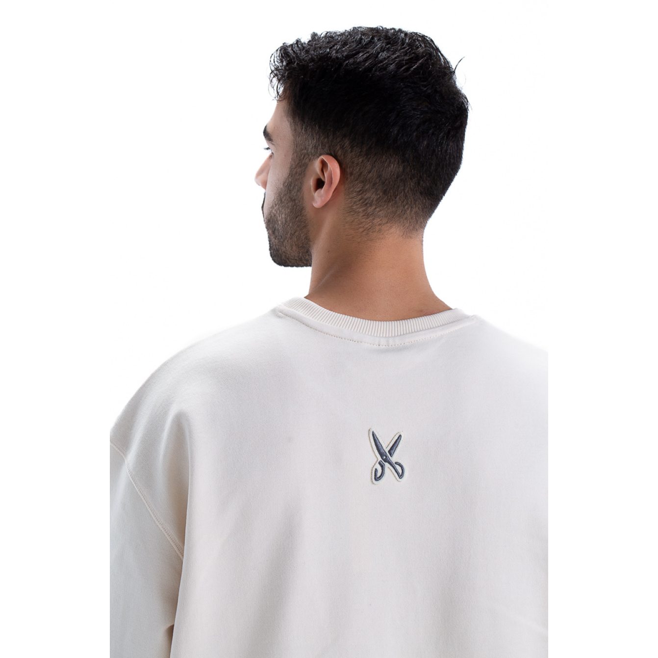 Sweatshirt oversize - Beige / Gray