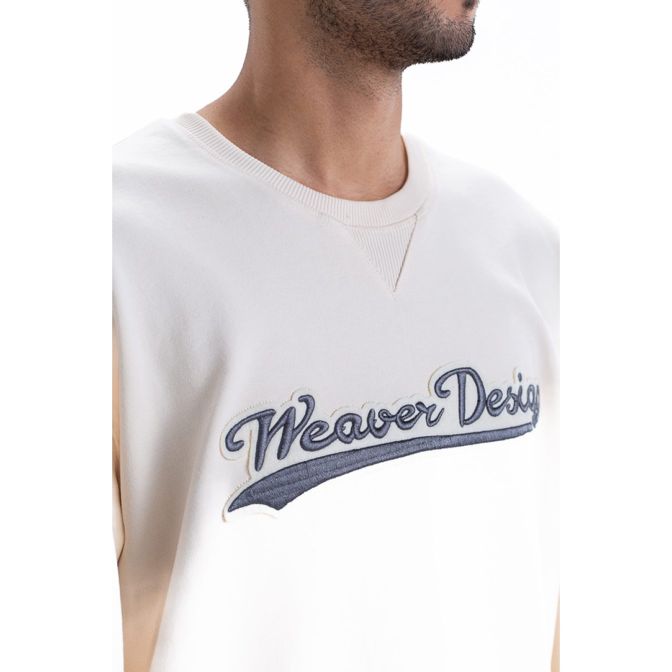 Sweatshirt oversize - Beige / Gray