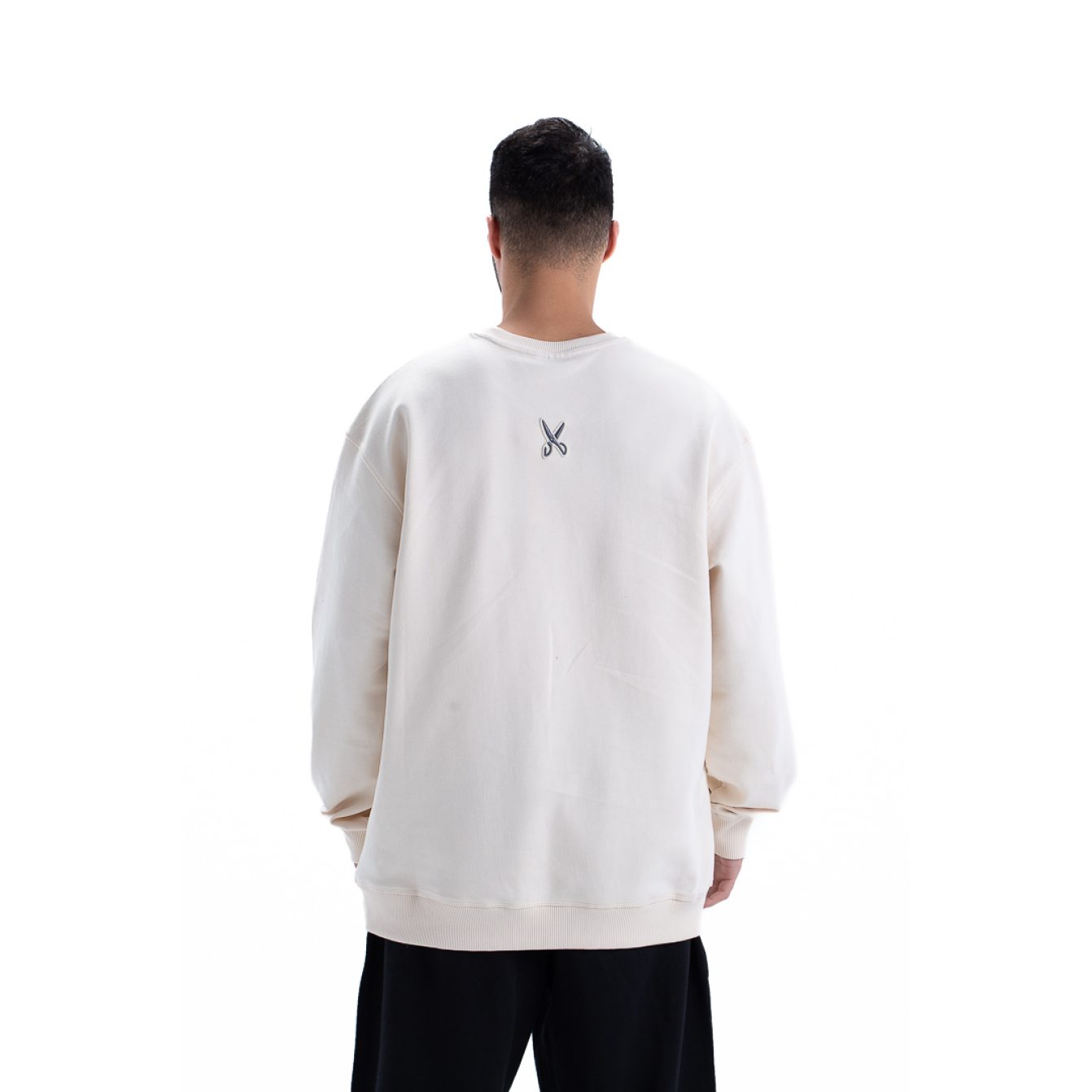 Sweatshirt oversize - Beige / Gray