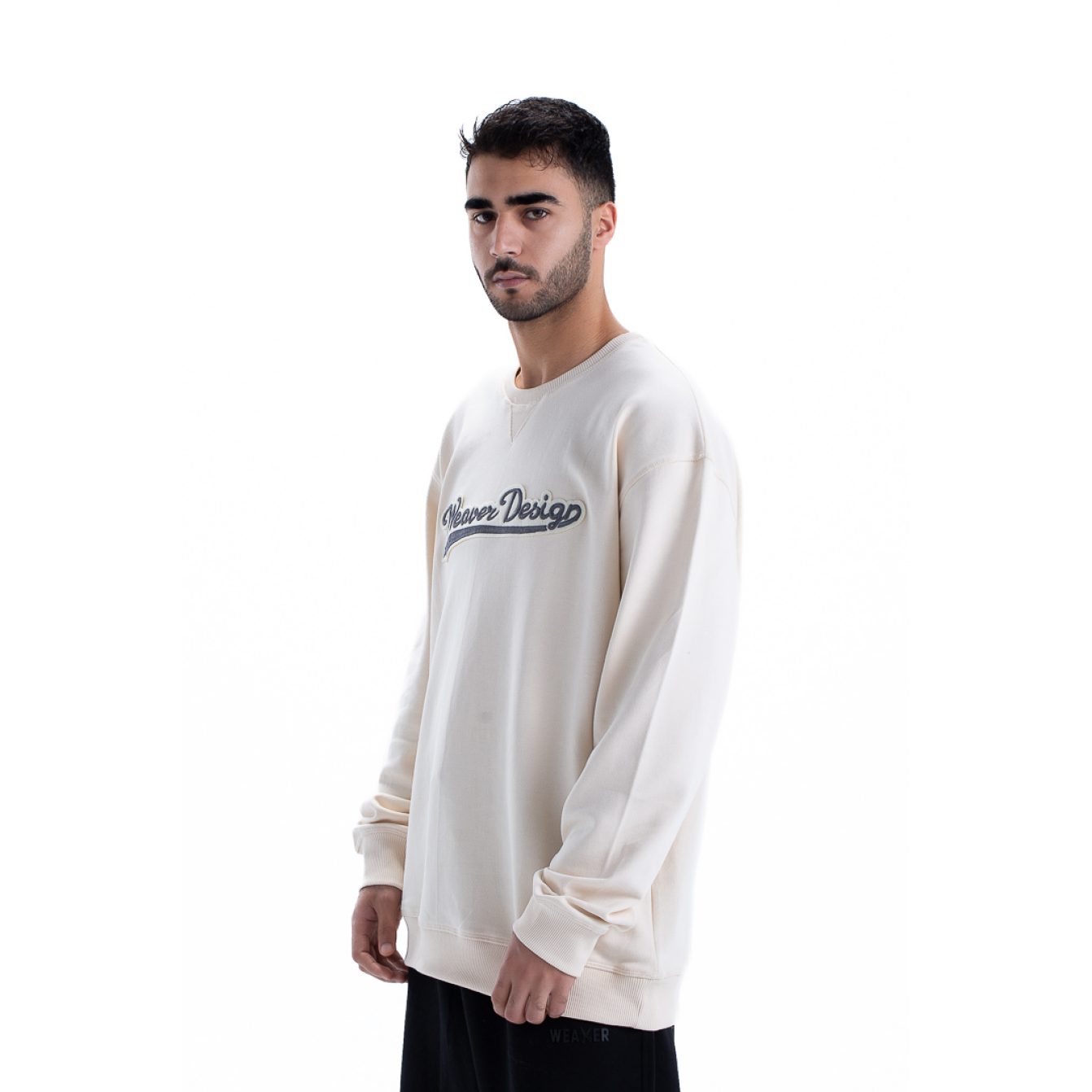 Sweatshirt oversize - Beige / Gray