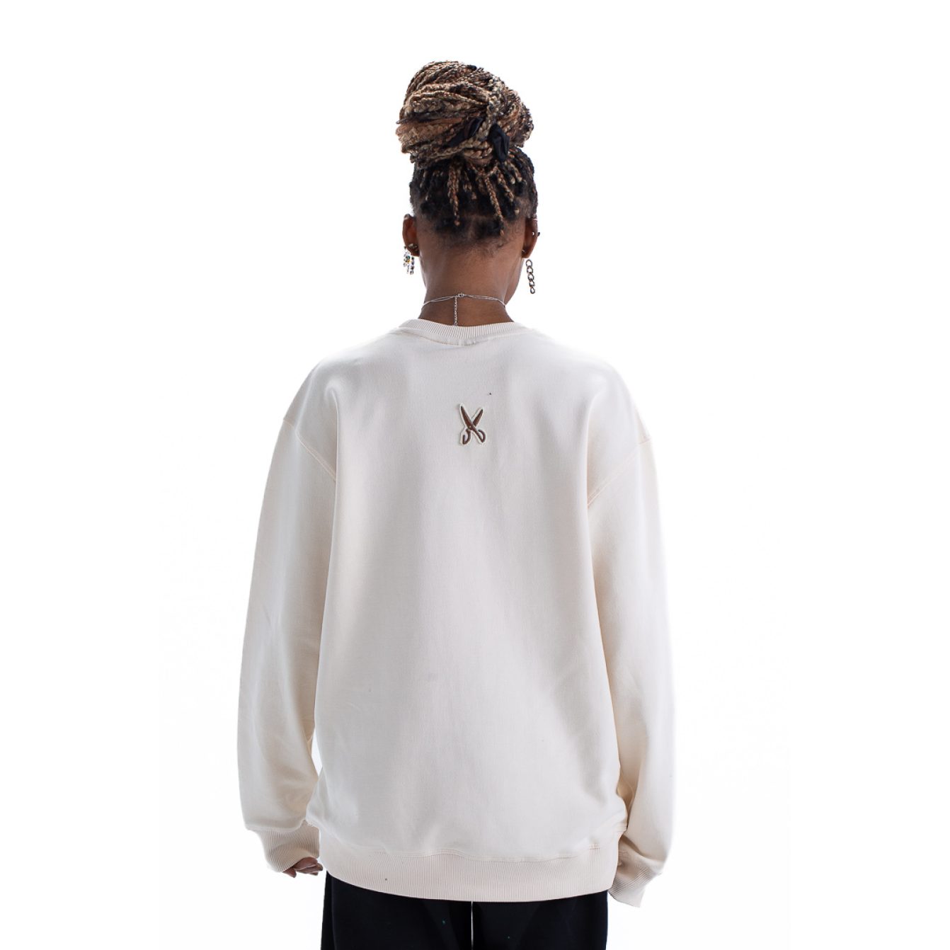 Sweatshirt oversize - Beige / Brown
