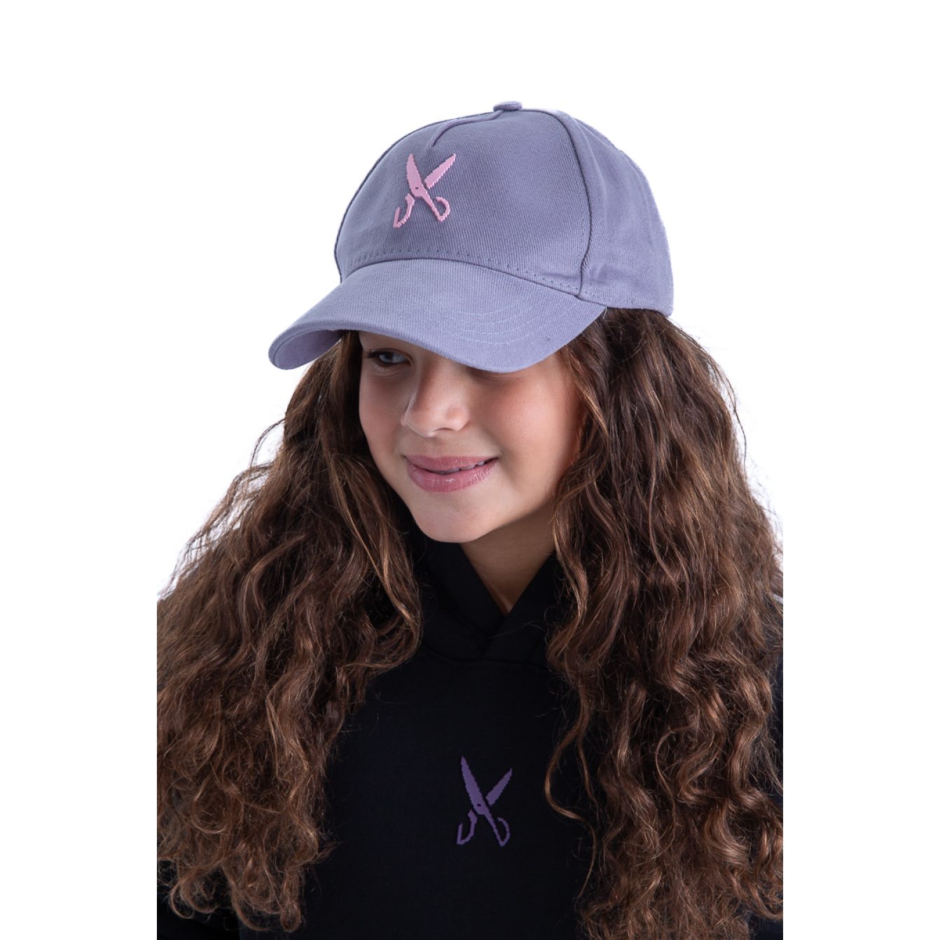 Cap Zigzag - Gray/Pink