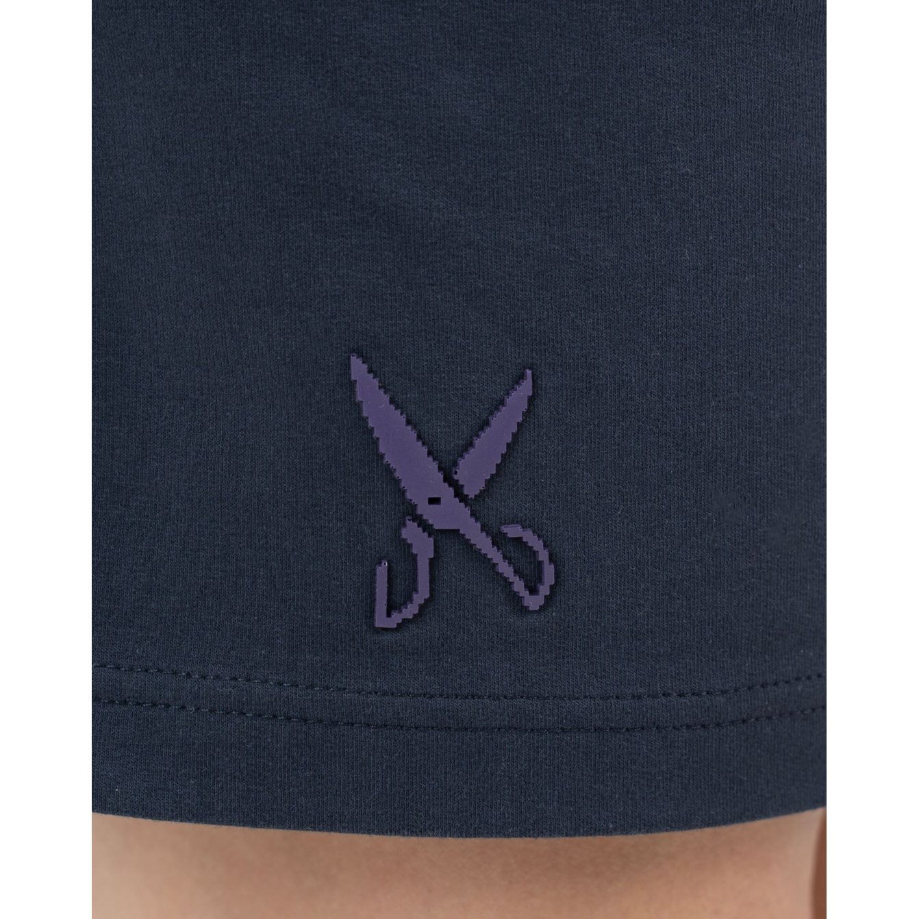 Plain Short with zigzag logo -Gray