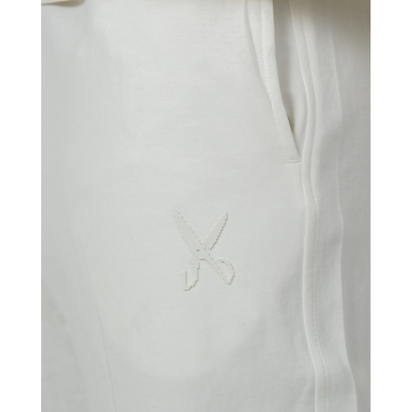 Pants zigzag logo - White