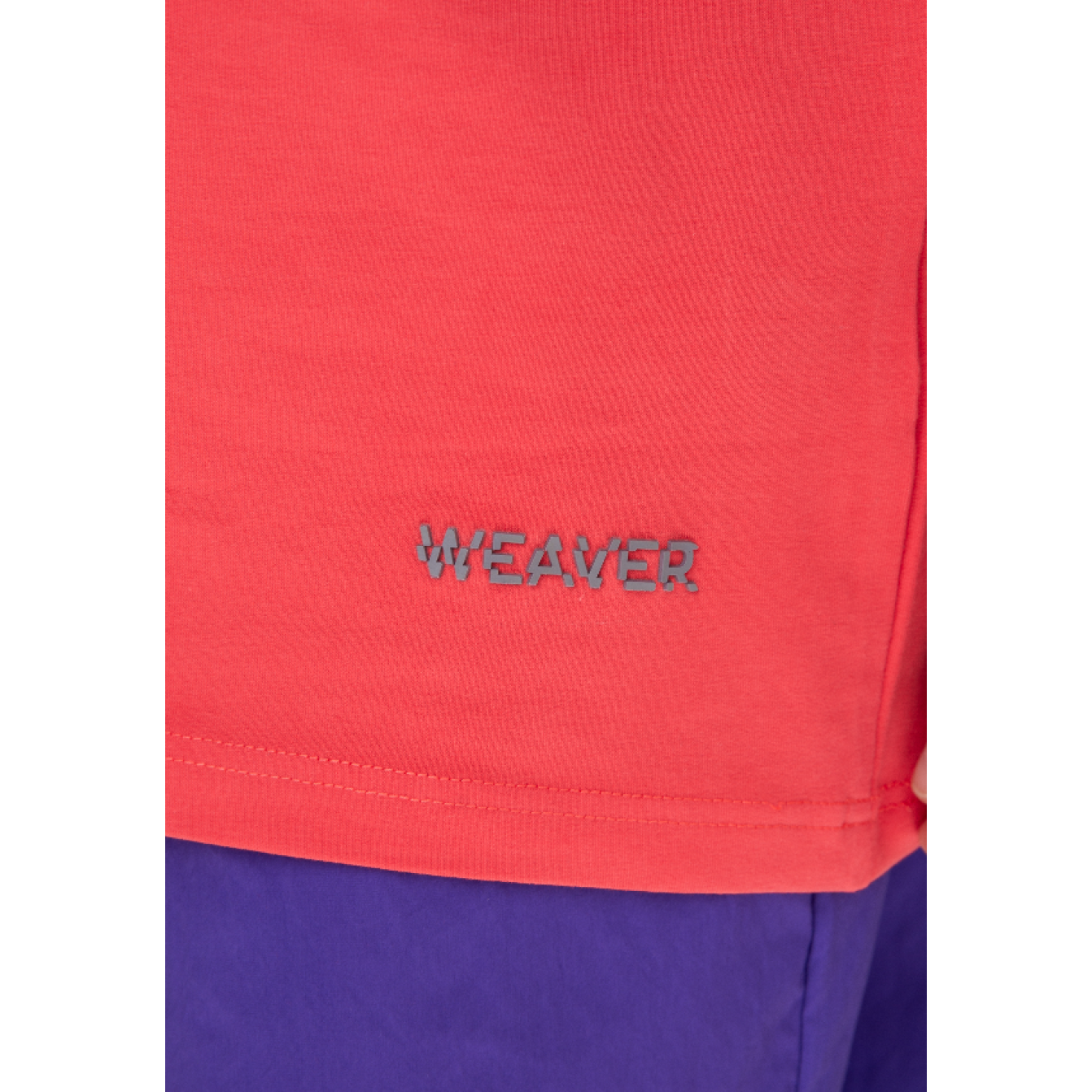 Plain T-shirt with zigzag logo - Coral